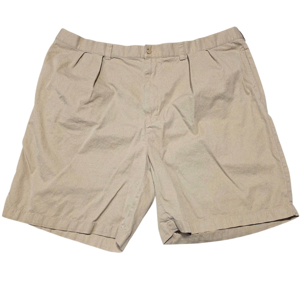 Polo by Ralph‎ Lauren BIG Tyler Short Khaki Cotton Pleated Mens Size 48B READ